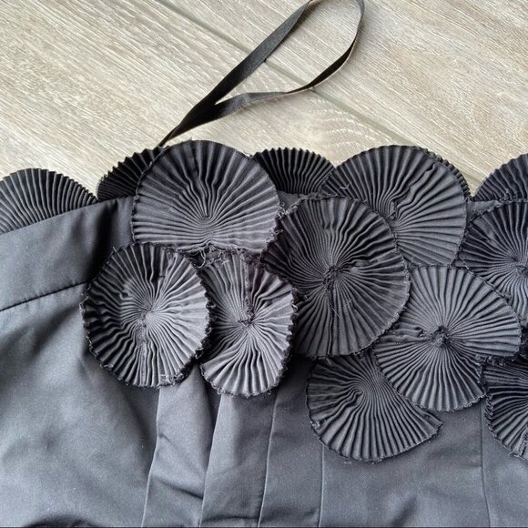 BCBGMaxAzria  TAFFETA SCALLOPED BABYDOLL MINI DRESS - Picture 8 of 16